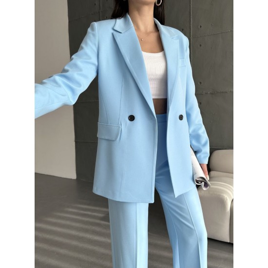 220876 TOPTAN BEBE MAVİ PANTOLON TAKIM