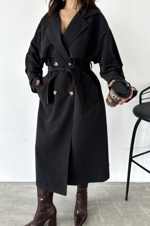 220899 TOPTAN SİYAH TRENÇKOT