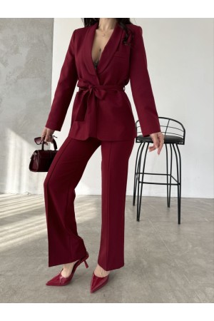 220907 TOPTAN BORDO PANTOLON TAKIM