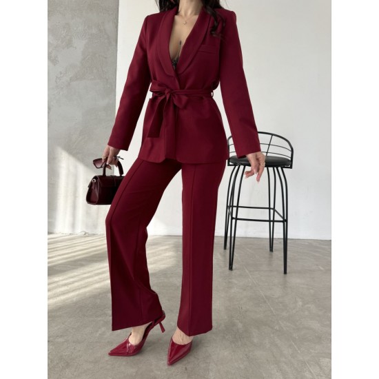 220907 TOPTAN BORDO PANTOLON TAKIM