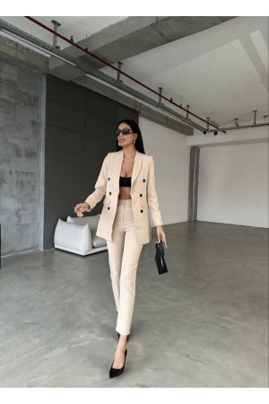 220918 beige Pants suit