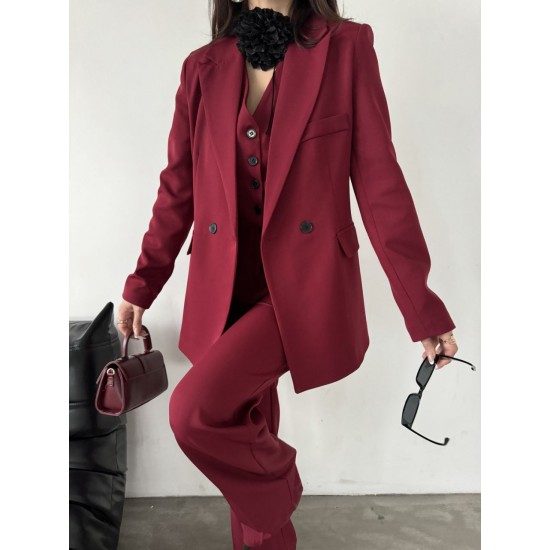 220929 TOPTAN BORDO PANTOLON TAKIM