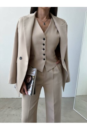 220931 TOPTAN BEJ PANTOLON TAKIM