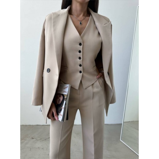 220931 TOPTAN BEJ PANTOLON TAKIM