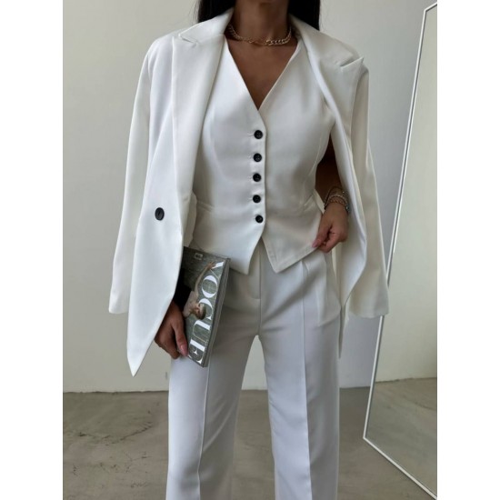 220935 TOPTAN BEYAZ PANTOLON TAKIM