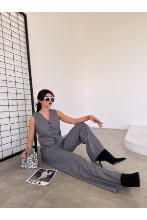 220937 TOPTAN ANTRASİT PANTOLON TAKIM