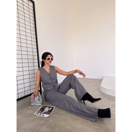 220937 TOPTAN ANTRASİT PANTOLON TAKIM