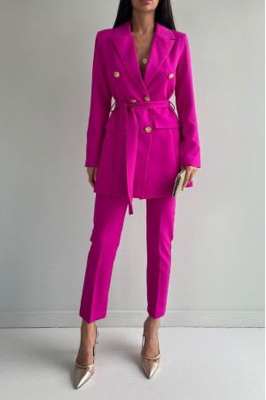 220947 TOPTAN FUŞYA PANTOLON TAKIM