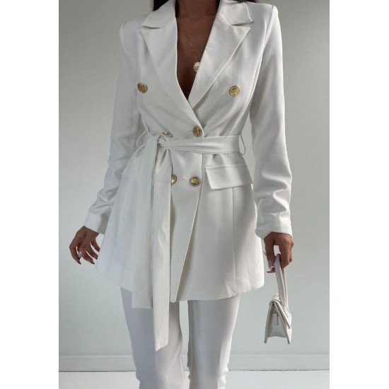 220948 white Pants suit