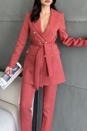 220950 TOPTAN GÜL KURUSU PANTOLON TAKIM