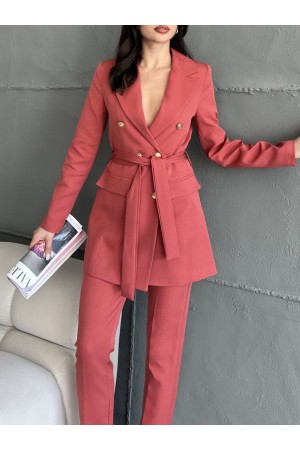 220950 TOPTAN GÜL KURUSU PANTOLON TAKIM