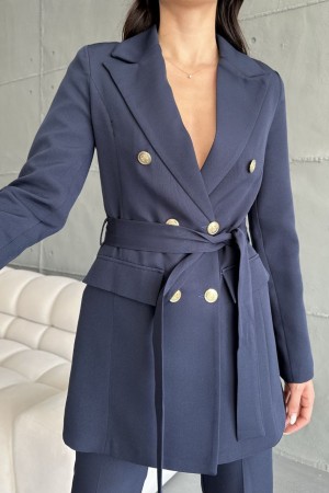 220951 Navy blue Pants suit