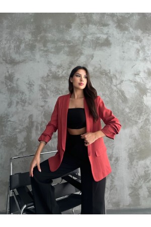 220956 TOPTAN KİREMİT CEKET