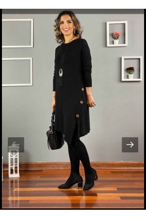 220968 TOPTAN SİYAH ELBİSE