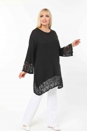 220969 TOPTAN SİYAH TUNİK