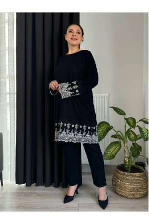 220971 TOPTAN SİYAH TUNİK
