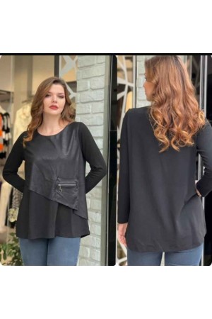 220983 TOPTAN SİYAH BLUZ