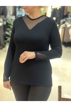 220984 TOPTAN SİYAH BLUZ