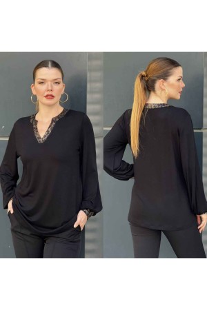 220985 TOPTAN SİYAH BLUZ