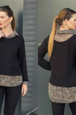 220988 TOPTAN SİYAH BLUZ