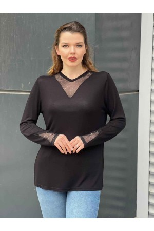 220992 TOPTAN SİYAH BLUZ