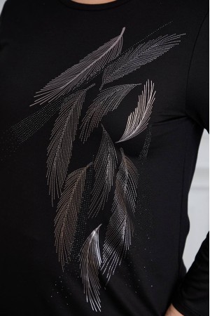 221012 TOPTAN SİYAH BLUZ