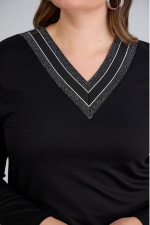 221013 TOPTAN SİYAH BLUZ