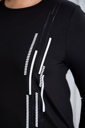 221030 TOPTAN SİYAH BLUZ