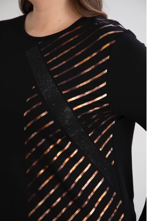 221032 TOPTAN SİYAH BLUZ