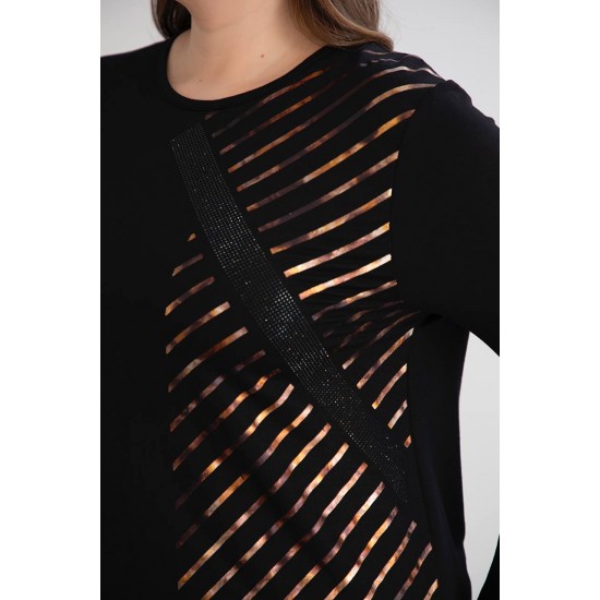 221032 TOPTAN SİYAH BLUZ