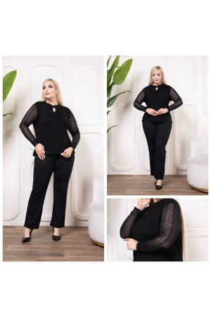 221041 TOPTAN SİYAH BLUZ