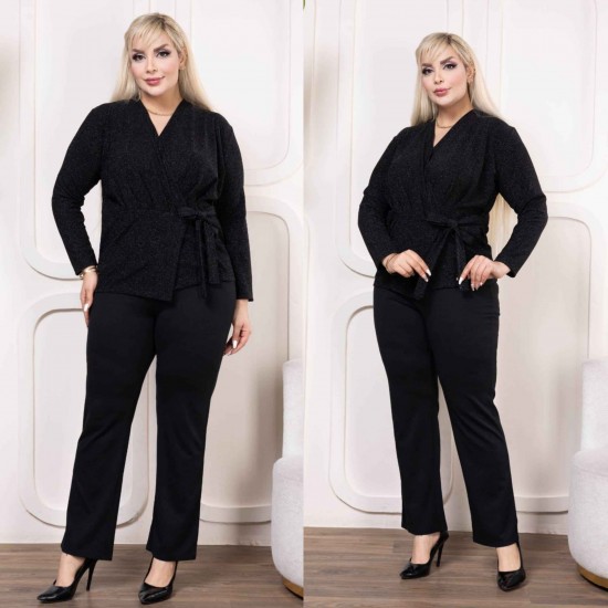 221046 TOPTAN SİYAH BLUZ