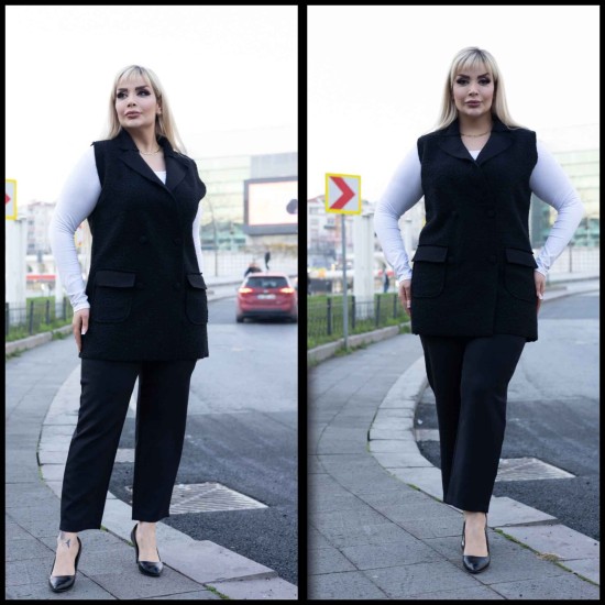 221054 black WAISTCOAT