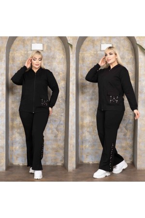 221055 TOPTAN SİYAH EŞOFMAN TAKIM