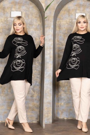 221057 TOPTAN SİYAH BLUZ