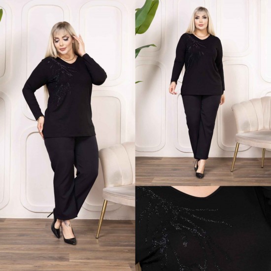 221063 TOPTAN SİYAH BLUZ