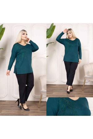 221064 Emerald Green BLOUSE