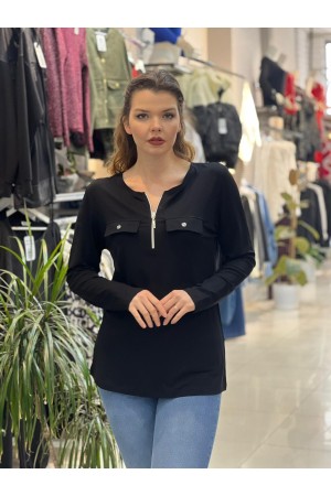 221070 TOPTAN SİYAH BLUZ