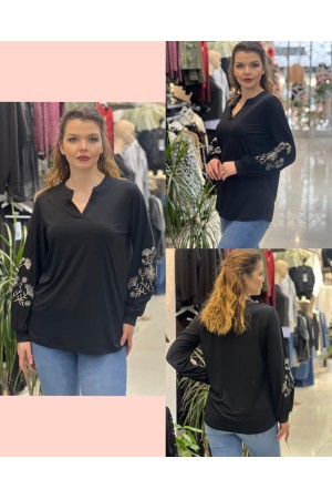 221071 TOPTAN SİYAH BLUZ