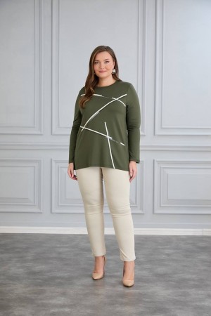 221073 khaki BLOUSE