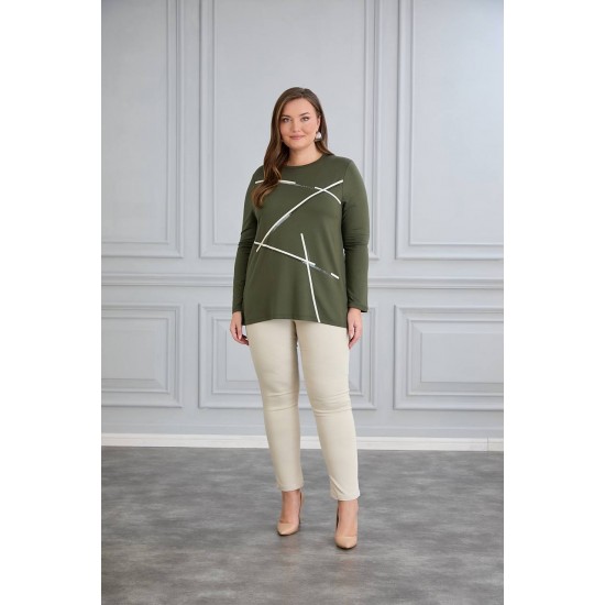 221073 khaki BLOUSE