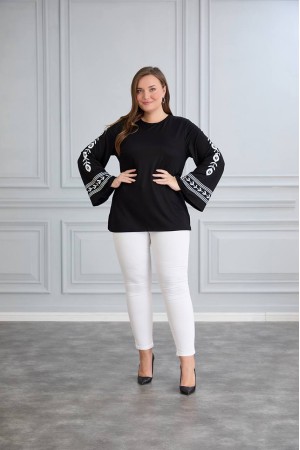 221080 TOPTAN SİYAH BLUZ