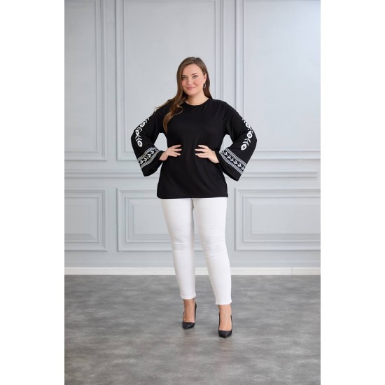 221080 TOPTAN SİYAH BLUZ