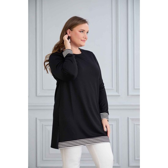 221092 TOPTAN SİYAH TUNİK