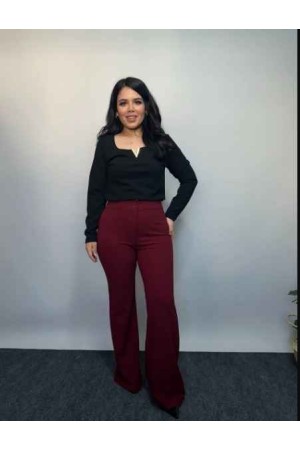 221127 TOPTAN BORDO PANTOLON