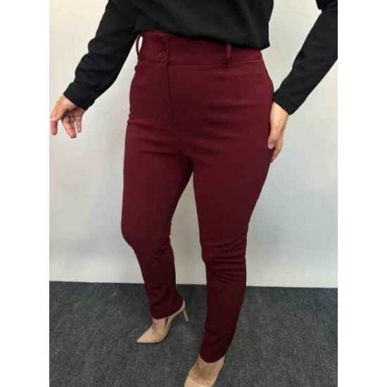 221130 TOPTAN BORDO PANTOLON