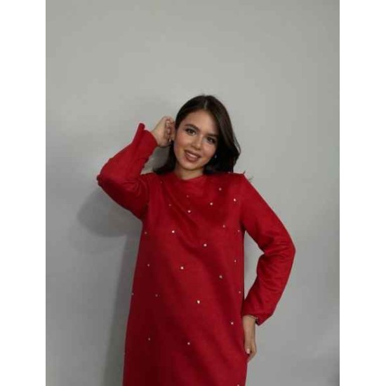 221135 red DRESS