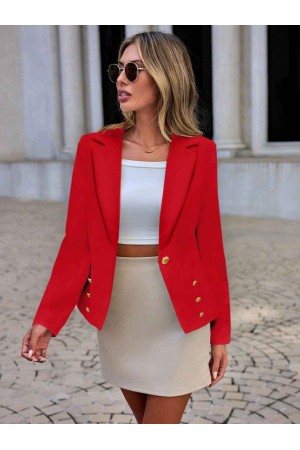 221152 TOPTAN KIRMIZI CEKET