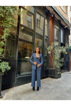 221158 TOPTAN MAVİ PANTOLON TAKIM