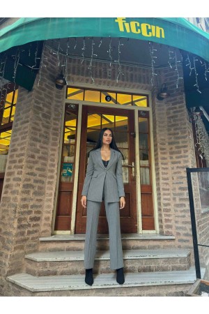 221161 TOPTAN GRİ PANTOLON TAKIM